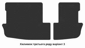 Interior mats for the Mitsubishi Outlander 2012-… III generation EU Crossover 7-seater - Фото 6