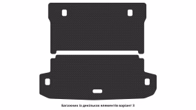 Interior mats for the Mitsubishi Pajero Wagon (V80) 2006-2021 IV generation EU Crossover 5-door 7-seater - Фото 2