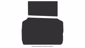 Interior mats for the Mitsubishi L200 (V) 2015-2024 V generation EU Pickup 4-door Short - Фото 2