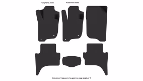 Interior mats for the Mitsubishi L200 (V) 2015-2024 V generation EU Pickup 4-door Short - Фото 5