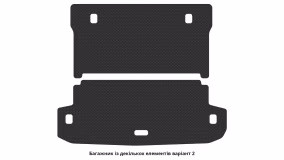 Interior mats for the Mitsubishi Pajero Wagon (V80) 2006-2021 IV generation EU Crossover 5-door 5-seater - Фото 2