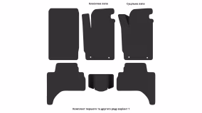 Interior mats for the Mitsubishi L200 2006-2015 IV generation AE Pickup right-hand - Фото 3