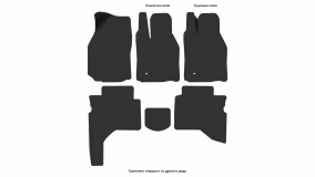 Interior mats for the Mitsubishi Pajero Sport 1996-2008 I generation EU Crossover right-hand - Фото 3