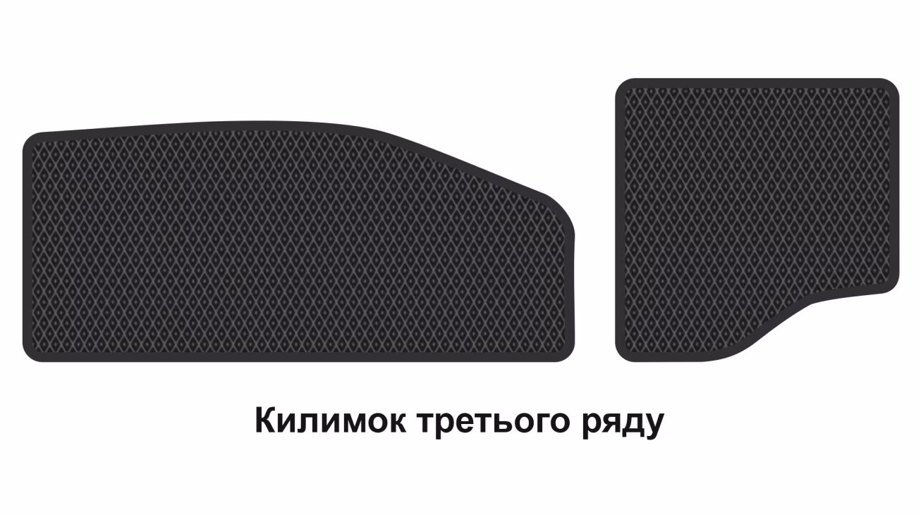 Interior mats for the Mitsubishi Outlander 2021-… IV generation US Crossover 7-seater Hybrid (PHEV) - Фото 3