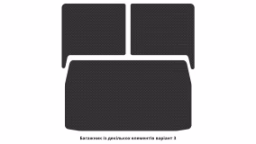 Interior mats for the Mitsubishi Grandis 2003-2011 I generation EU Minivan 7-seater - Фото 2