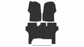 Interior mats for the Mitsubishi L400/Delica Space Gear 1994-2007 IV generation EU Minivan - Фото 4