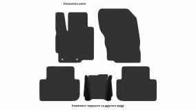 Interior mats for the Mitsubishi Eclipse Cross 2017-2020 I generation EU Crossover pre-restyling - Фото 3