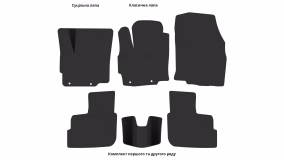 Interior mats for the Mitsubishi Mirage 2012-… VI generation US Hatchback - Фото 4