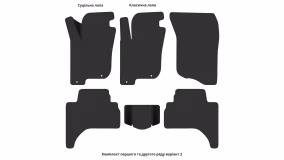 Interior mats for the Mitsubishi L200 2006-2015 IV generation AE Pickup - Фото 2