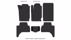 Interior mats for the Mitsubishi L200 2006-2015 IV generation AE Pickup - Фото 3