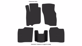 Interior mats for the Mitsubishi Carisma 1999-2004 I generation EU Liftback - Фото 3