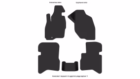 Interior mats for the Mitsubishi Pajero Pinin 1998-2003 I generation US Crossover pre-restyling - Фото 3