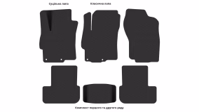 Interior mats for the Mitsubishi Lancer X Sportback 2007-2015 X generation Hatchback - Фото 4