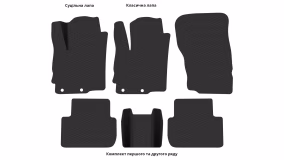 Interior mats for the Mitsubishi Eclipse Cross 2020-… I generation EU Crossover restyling - Фото 3