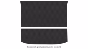 Interior mats for the Mitsubishi Outlander 2021-… IV generation EU Crossover 7-seater - Фото 2