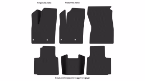 Interior mats for the Mitsubishi Outlander 2021-… IV generation US Crossover 7-seater - Фото 2