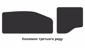 Interior mats for the Mitsubishi Outlander 2021-… IV generation US Crossover 7-seater - Фото 3