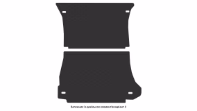 Interior mats for the Mitsubishi Pajero Wagon (V20) 1991-1999 II generation EU Crossover 3-door - Фото 2