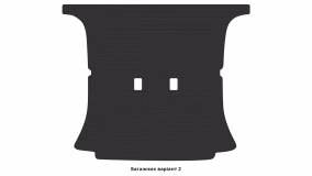 Interior mats for the Mitsubishi Pajero Wagon (V20) 1991-1999 II generation EU Crossover 3-door - Фото 3