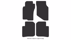 Interior mats for the Mitsubishi Lancer VII 1991-1995 VII generation EU Sedan - Фото 2