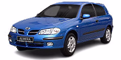 Interior mats for the Nissan Almera (N16) 2000-2006 II generation EU Hatchback