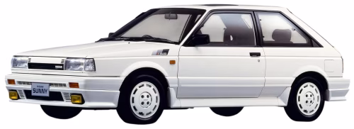 Interior mats for the Nissan Sunny B12 1985-1990 VI generation EU Hatchback