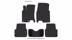 Interior mats for the Nissan Qashqai J10 2007-2013 I generation AE Crossover - Фото 3