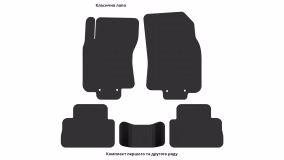 Interior mats for the Nissan Qashqai J11 2014-2017 II generation RU Crossover - Фото 3