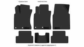 Interior mats for the Nissan Qashqai J10 2007-2010 I generation EU Crossover pre-restyling - Фото 3