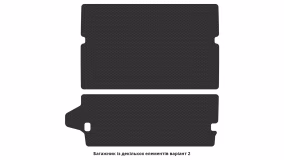 Interior mats for the Nissan Pathfinder R51 2010-2014 III generation EU Crossover restyling 7-seater - Фото 3