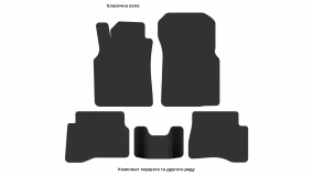 Interior mats for the Nissan Almera (N16) 2000-2006 II generation EU Sedan - Фото 4