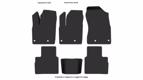 Interior mats for the Nissan Rogue T33 2020-… III generation US Crossover - Фото 3