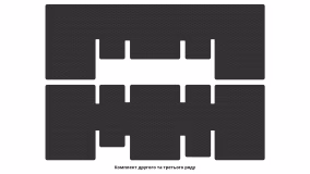 Interior mats for the Nissan NV400 2010-… I generation EU Minivan - Фото 2