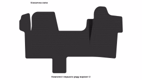 Interior mats for the Nissan NV400 2010-… I generation EU Minivan - Фото 3