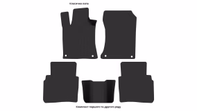 Interior mats for the Nissan Altima L34 2018-… VI generation US Sedan - Фото 3