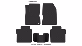 Interior mats for the Nissan Versa C17 2014-2019 II generation US Sedan restyling - Фото 3