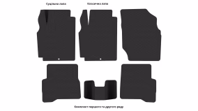 Interior mats for the Nissan Sunny 2006-2012 EU Sedan - Фото 2
