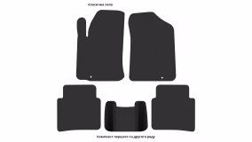 Interior mats for the Nissan Maxima A34 2004-2008 VI generation EU Sedan - Фото 2