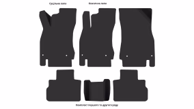Interior mats for the Nissan Sentra B18 2019-… VIII generation US Sedan - Фото 2
