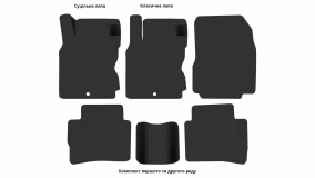 Interior mats for the Nissan Note E11 2005-2013 I generation JP Minivan - Фото 3
