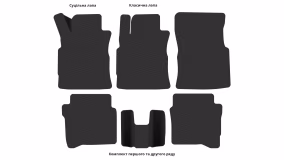 Interior mats for the Nissan Primera P12 2002-2007 III generation EU Liftback - Фото 3