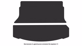 Interior mats for the Nissan X-Trail T32 2013-2017 III generation EU Crossover pre-restyling 7-seater - Фото 2