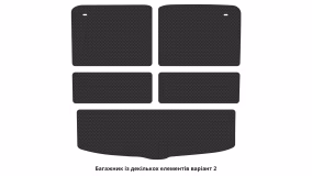 Interior mats for the Nissan X-Trail T33 2021-… IV generation EU Crossover 7-seater Hybrid - Фото 3