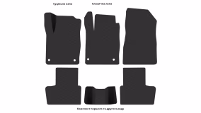 Interior mats for the Nissan Juke (N-Connecta) 2019-… II generation EU Crossover - Фото 2