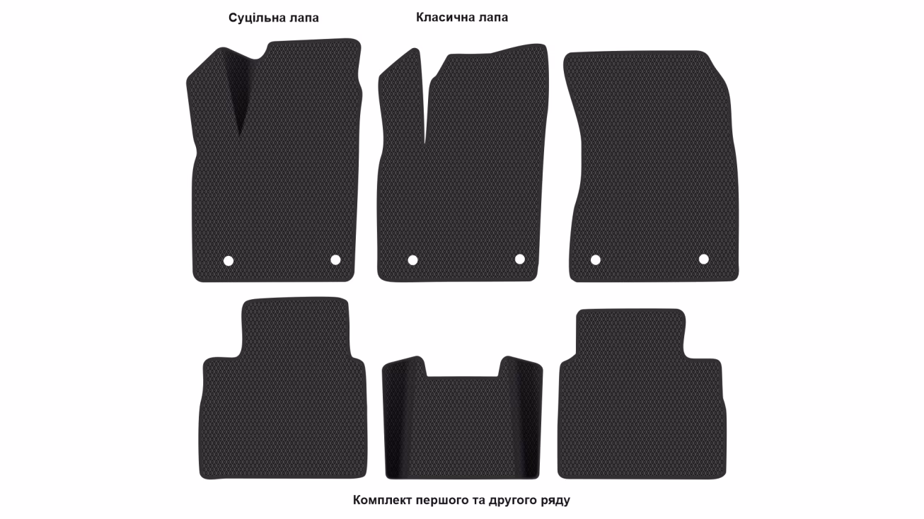 Interior mats for the Nissan X-Trail (T33) e-Power 2021-… IV generation EU Crossover 5-seater - Фото 2
