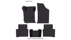 Interior mats for the Nissan Altima L32 2007-2013 IV generation US Sedan Hybrid - Фото 2