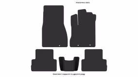Interior mats for the Nissan X-Trail T31 2007-2014 II generation EU Crossover right-hand - Фото 2