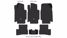 Interior mats for the Nissan Micra K12 2003-2010 III generation EU Hatchback 3-door - Фото 3