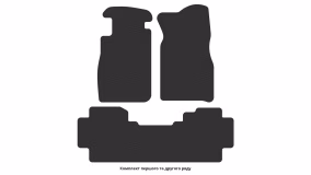Interior mats for the Nissan Patrol Y-61 1998-2010 V generation EU Crossover 5-door 5-seater - Фото 4