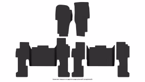 Interior mats for the Nissan Patrol Y-60 1987-1998 IV generation EU Crossover 5-door - Фото 3